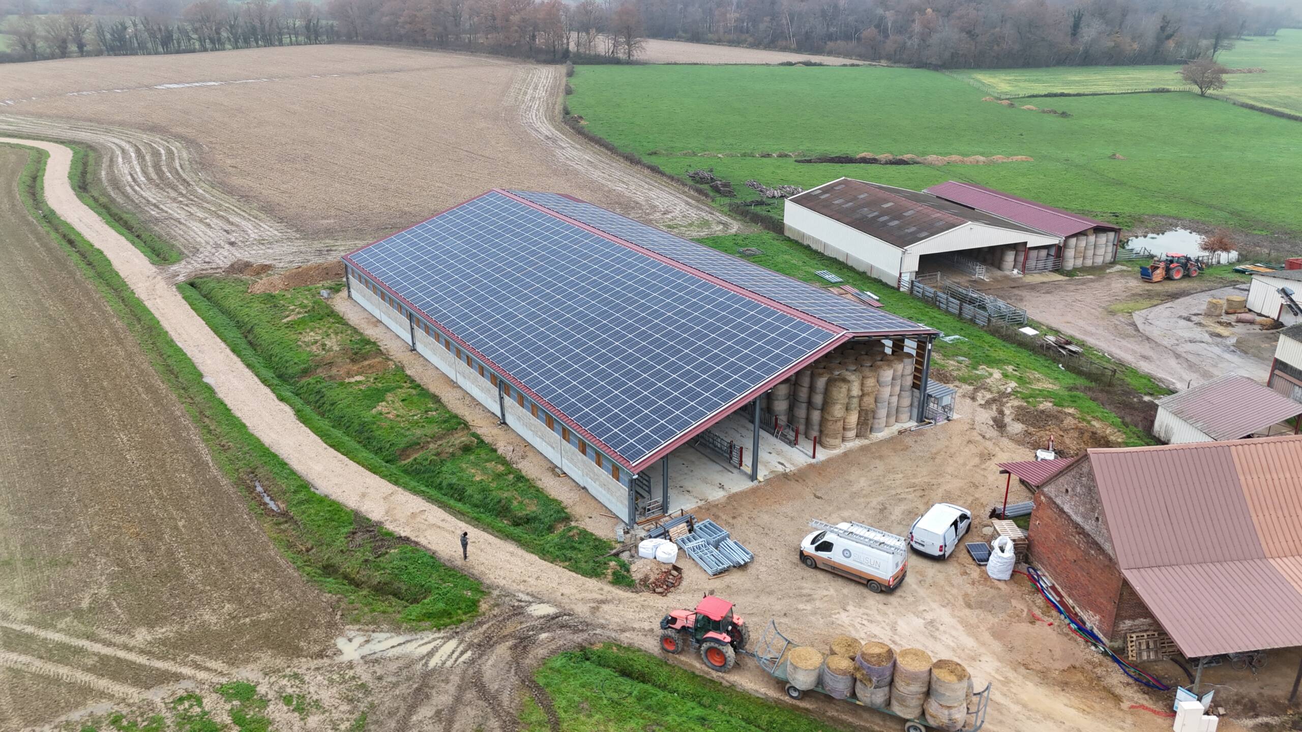 Bac acier 250 kWc revente totale à Ménetreuil | SILISUN